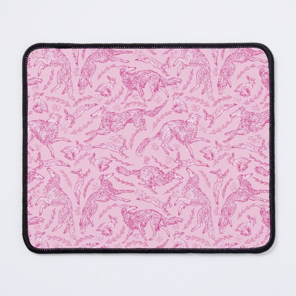 Item preview, Hounds and Hares - Pink Toile designed and sold by rutabagaprints.