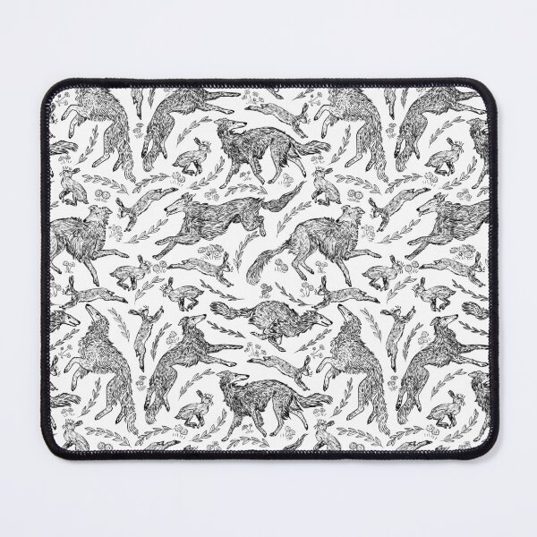 Item preview, Hounds and Hares - Black and White designed and sold by rutabagaprints.