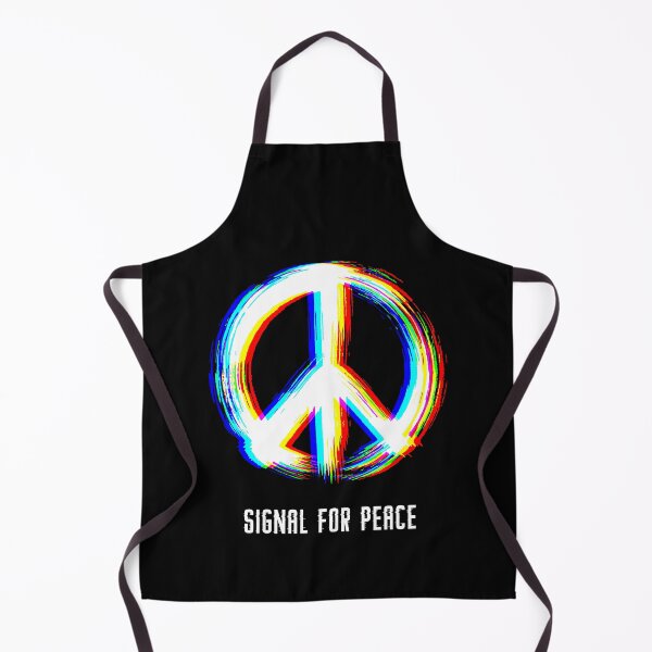 Item preview, Signal for Peace - Glitched Symbol of Modern Resistance designed and sold by H Jonas.