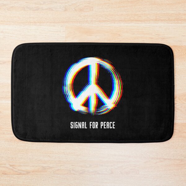 Item preview, Signal for Peace - Glitched Symbol of Modern Resistance designed and sold by H Jonas.