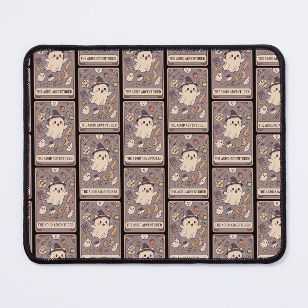 Item preview, The ADHD Adventurer – Cute Ghost Tarot Card Design designed and sold by SONandMOONcreationsAU.