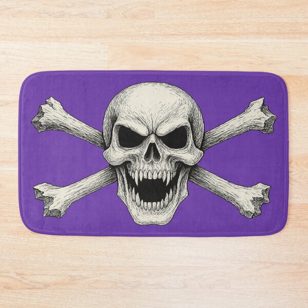 Item preview, Angry Skull and Crossbones Screaming Jolly Roger Halloween designed and sold by hauntedtees.