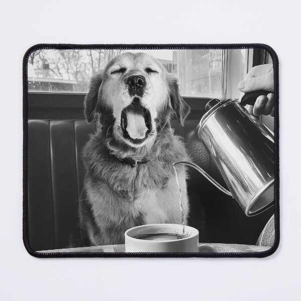 Item preview, Vintage Yawning Dog designed and sold by SurfolioPrints.