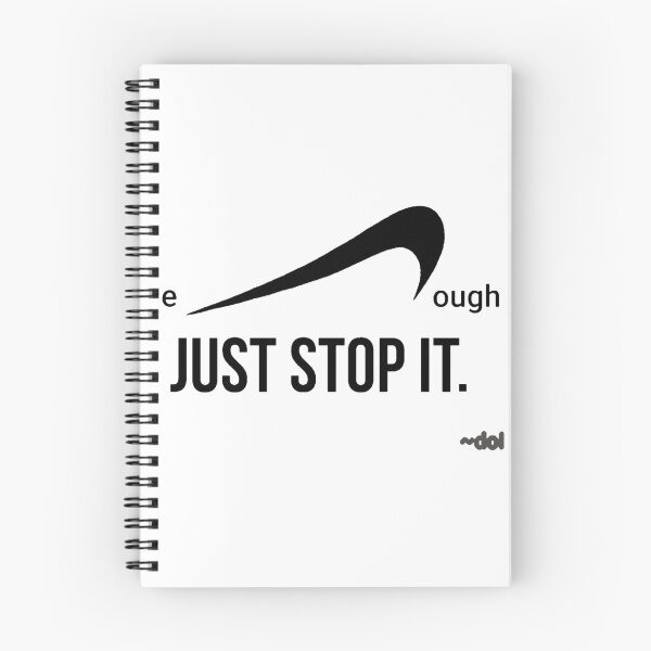 Item preview, enough Just Stop It (B/w) designed and sold by Dorothy Ogda Laxton.
