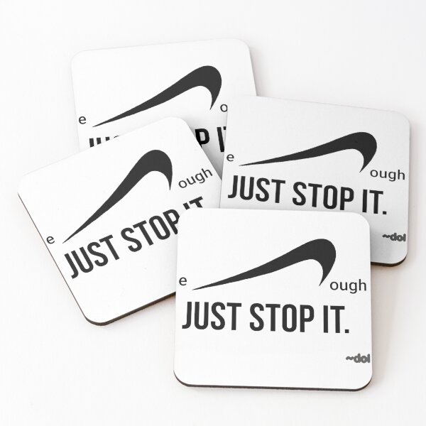 Item preview, enough Just Stop It (B/w) designed and sold by Dorothy Ogda Laxton.