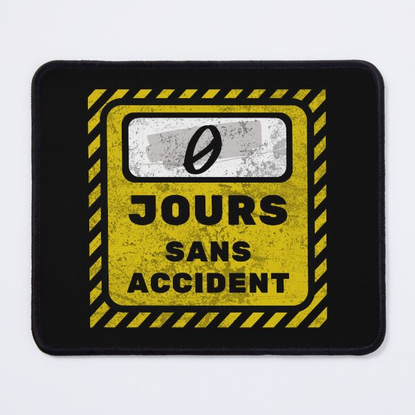 Item preview, Funny Grunge Workplace Warning Sign in French designed and sold by TackyTime.