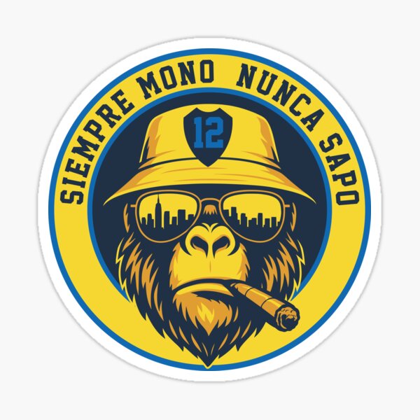Vista previa del artículo con la obra «Boca Juniors, diseño de camiseta de hincha "Siempre mono, nunca sapo"», diseñado y vendido por Furtivo Vzla.