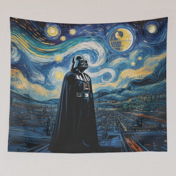 Item preview, DARK WARRIOR UNDER A GALACTIC STARRY SKY designed and sold by my-plague.