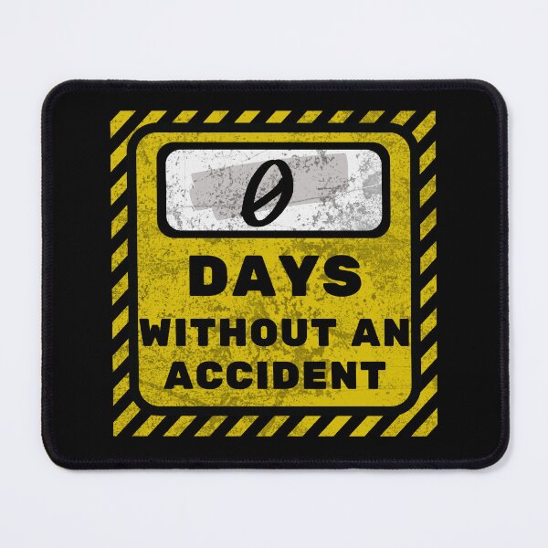 Item preview, Funny Grunge Workplace Warning Sign Accident  designed and sold by TackyTime.