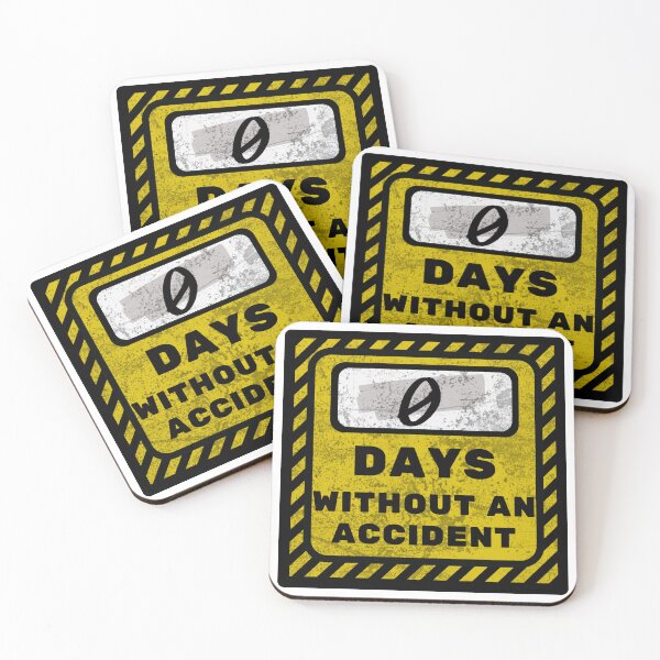 Item preview, Funny Grunge Workplace Warning Sign Accident  designed and sold by TackyTime.