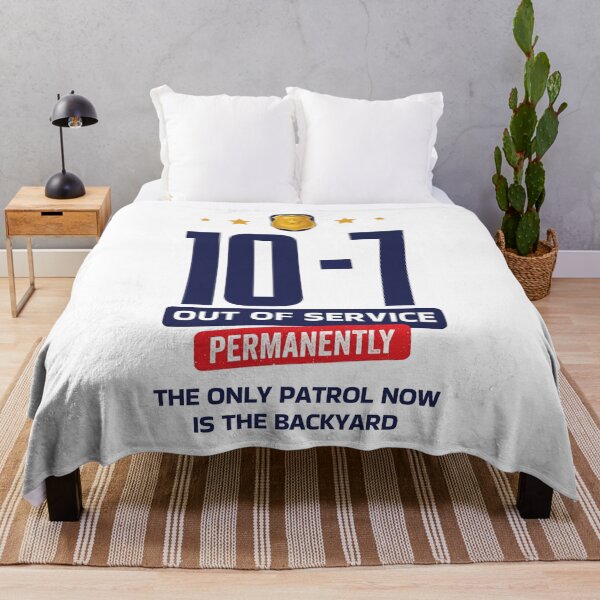 Item preview, 10-7 Out of Service Permanently Police Retirement designed and sold by Uppercase Tees.