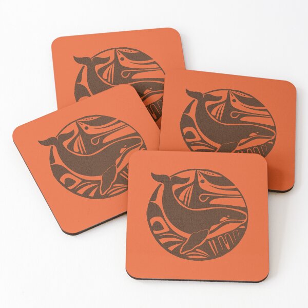 Item preview, Brown Tribal Whale Orca Logo designed and sold by TackyTime.