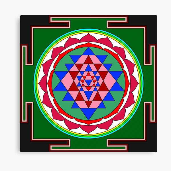 Item preview, Auspicious Sri Yantra - Contrasting background #1 designed and sold by simpleones.