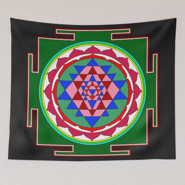 Item preview, Auspicious Sri Yantra - Contrasting background #1 designed and sold by simpleones.