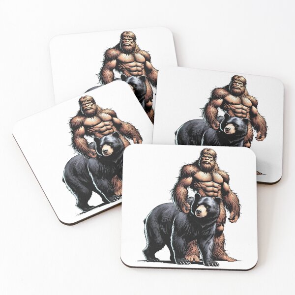 Item preview, Bigfoot and His Bear – Forest Legends Unite designed and sold by SquatchandChill.
