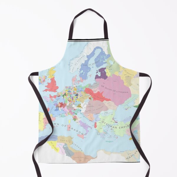 Item preview, Map of Europe in 1444 designed and sold by alfredandrus.
