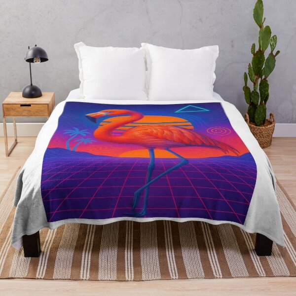 Item preview, vaporwave flamingo designed and sold by Mood Twist.