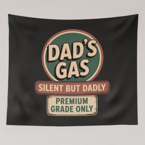 Item preview, Silent But Dadly Funny Fathers Day Fart Dad Farting Vintage daddy designed and sold by BeyondTe.