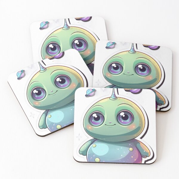 Item preview, Adorable Cute Alien Vector Sticker Art designed and sold by Dew's.