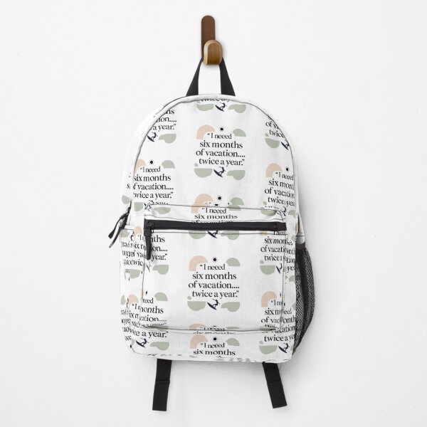 Item preview, Minimalist Quote – "I Need Six Months of Vacation… Twice a Year" designed and sold by Irene Catchmind.