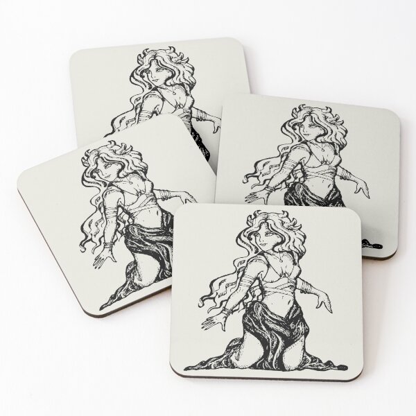 Item preview, Hand Drawn Tattoo Style Bellydancer designed and sold by LauraCoxArt.