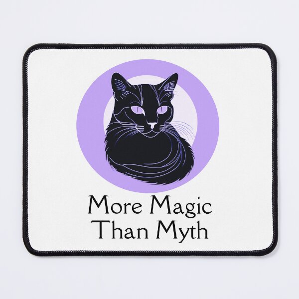 Item preview, Magic Black Cat in Lavender designed and sold by DelynCreates.