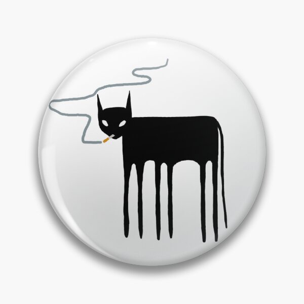 Item preview, smoking slenderman kitty designed and sold by IMadeASticker.