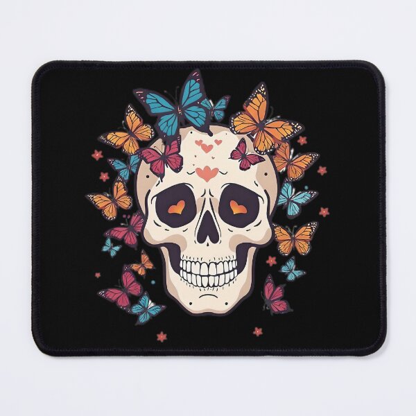 Item preview, Skull and butterfly designed and sold by SanchillShop.