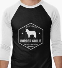 Legendary Border Collie best friends forever Men's Baseball ¾ T-Shirt