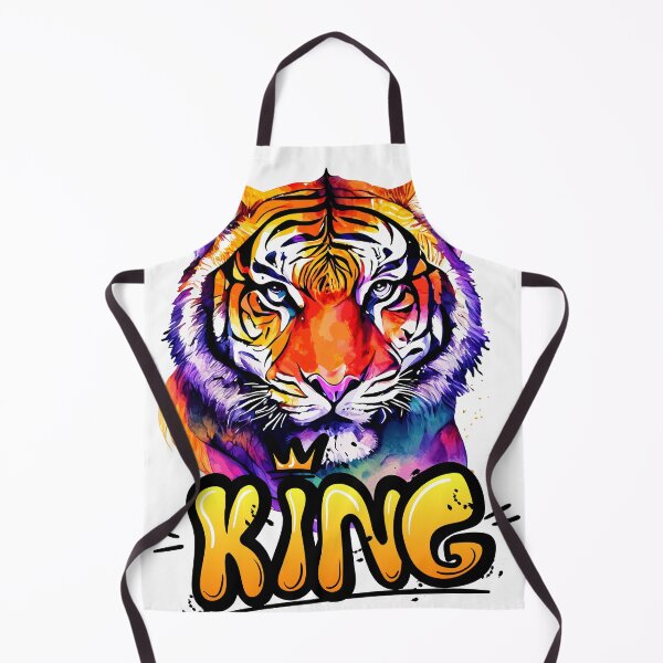 Item preview, King Tiger – Bold Colorful Jungle Art designed and sold by Artzco.