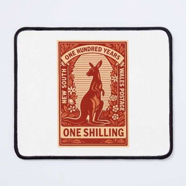 Item preview, New South Wales Kangaroo Stylized Postage Stamp designed and sold by retrographics.