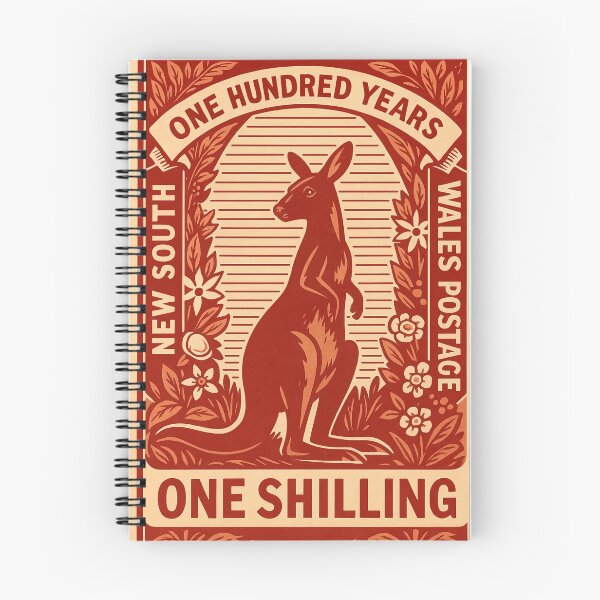 Item preview, New South Wales Kangaroo Stylized Postage Stamp designed and sold by retrographics.