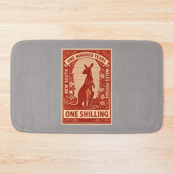 Item preview, New South Wales Kangaroo Stylized Postage Stamp designed and sold by retrographics.
