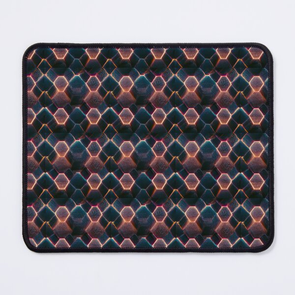Item preview, Hexagonal Cosmic Rock Pattern – Futuristic Space-Inspired Design designed and sold by Adham2001.