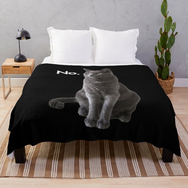 Item preview, Black Cat Say No - Funny Cat Lover Gift designed and sold by mhernaevily.