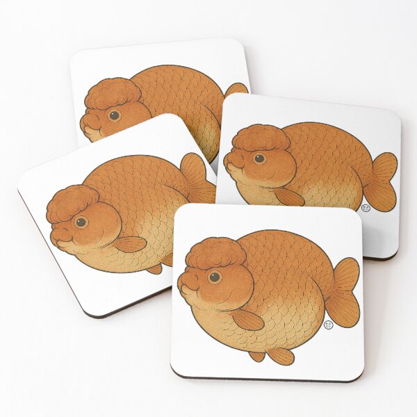 Item preview, Ranchu Goldfish - Japanese Goldfish - Vintage Japanese Style Kingyo designed and sold by Kabuji Store.
