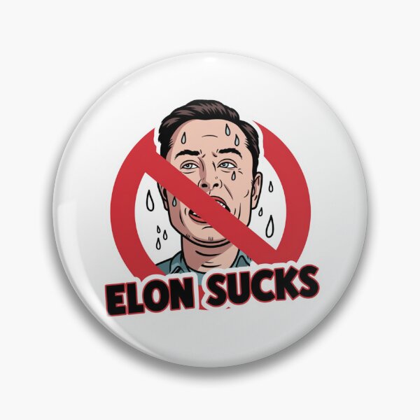 Item preview, Anti Elon Tesla Bumper Elon Sucks designed and sold by syedmaaz.