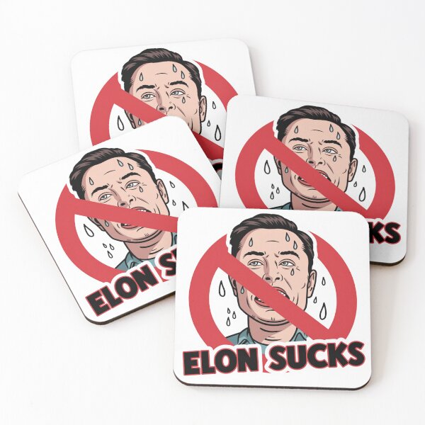 Item preview, Anti Elon Tesla Bumper Elon Sucks designed and sold by syedmaaz.