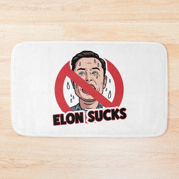 Item preview, Anti Elon Tesla Bumper Elon Sucks designed and sold by syedmaaz.