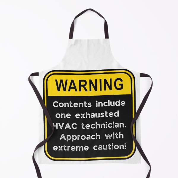 Item preview, Funny HVAC Technician Warning Sign – Exhausted HVAC Tech Caution Road Sign designed and sold by Fredster1966.