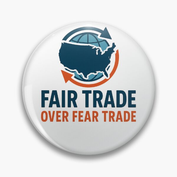 Item preview, Fair Trade Over Fear Trade. U.S. Trade Advocacy Logo for T-Shirts designed and sold by Artivio2025.