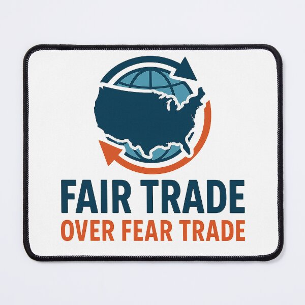 Item preview, Fair Trade Over Fear Trade. U.S. Trade Advocacy Logo for T-Shirts designed and sold by Artivio2025.