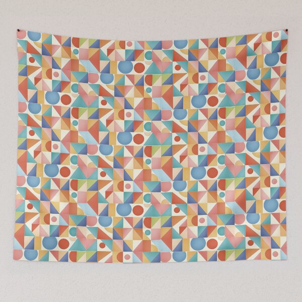 Item preview, Multicolored geometric art designed and sold by SanchillShop.