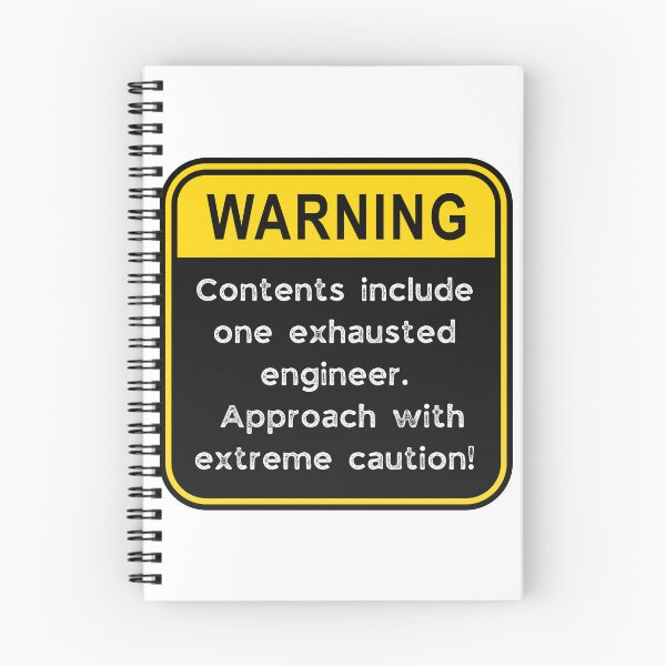 Item preview, Funny Engineer Warning Sign – Exhausted Engineer Caution Road Sign designed and sold by Fredster1966.