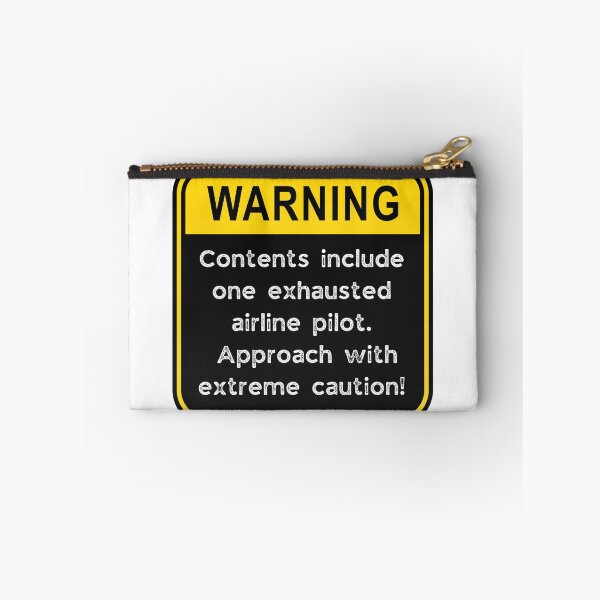 Item preview, Funny Airline Pilot Warning Sign – Exhausted Pilot Caution Road Sign designed and sold by Fredster1966.