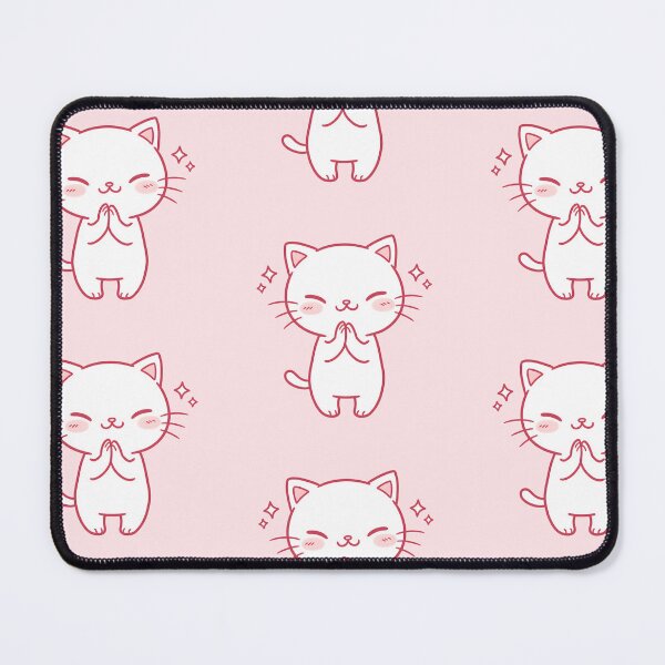 Item preview, Grateful Kitty - Kawaii Cat Saying Thank You designed and sold by Cherry Dreams.