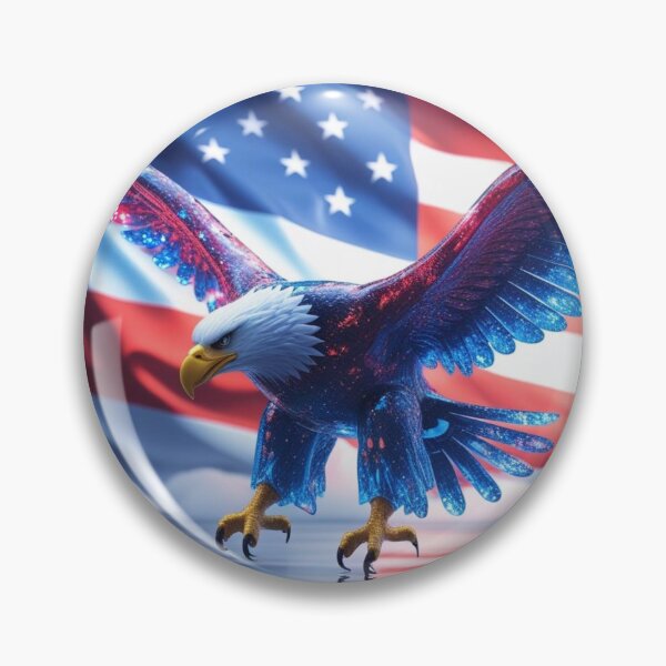 Item preview, Eagle Flying Holiday Decor American Eagle also Jigsaw Puzzles #FourthOfJulyArt designed and sold by Spectime.