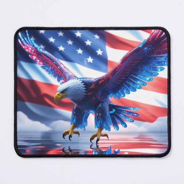 Item preview, Eagle Flying Holiday Decor American Eagle also Jigsaw Puzzles #FourthOfJulyArt designed and sold by Spectime.