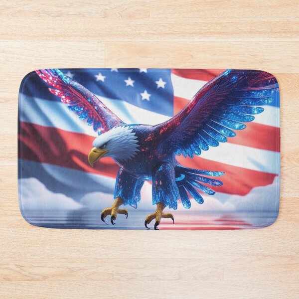 Item preview, Eagle Flying Holiday Decor American Eagle also Jigsaw Puzzles #FourthOfJulyArt designed and sold by Spectime.
