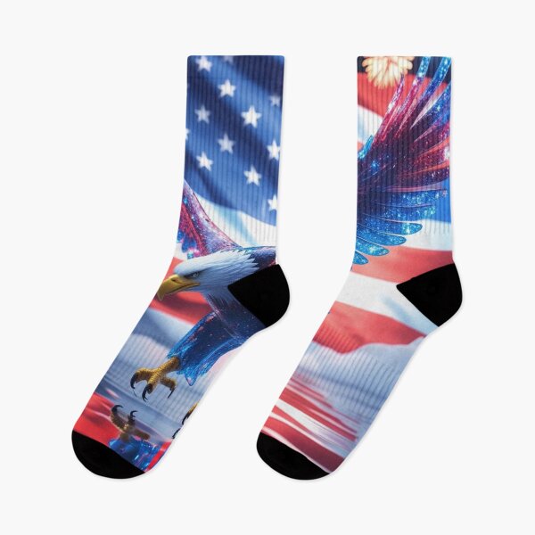 Item preview, Eagle Flying Holiday Decor American Eagle also Jigsaw Puzzles #FourthOfJulyArt designed and sold by Spectime.